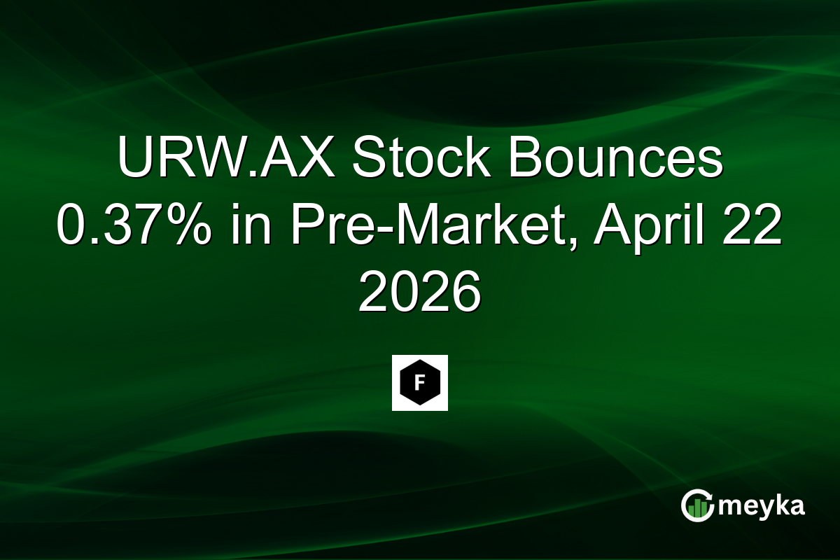 URW.AX Stock Bounces 0.37% in Pre-Market, April 22 2026
