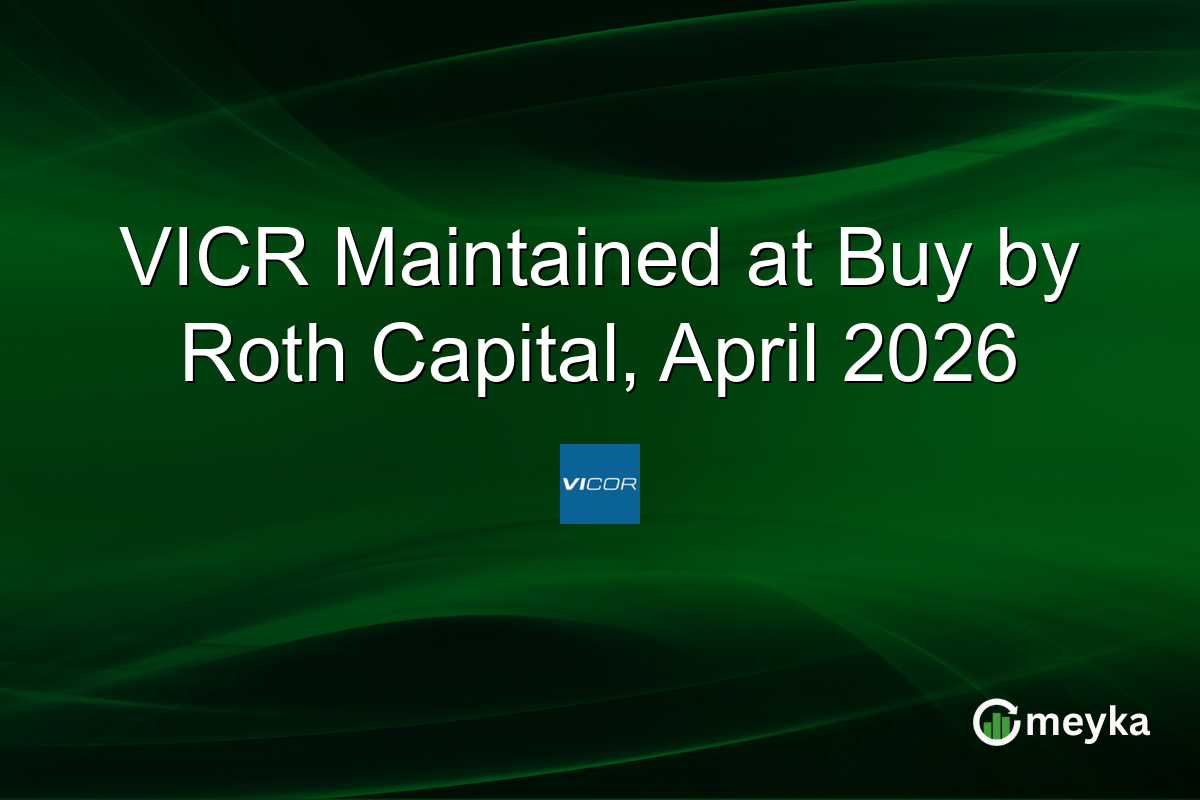 VICR Maintained at Buy by Roth Capital, April 2026