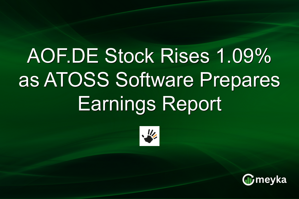 AOF.DE Stock Rises 1.09% as ATOSS Software Prepares Earnings Report