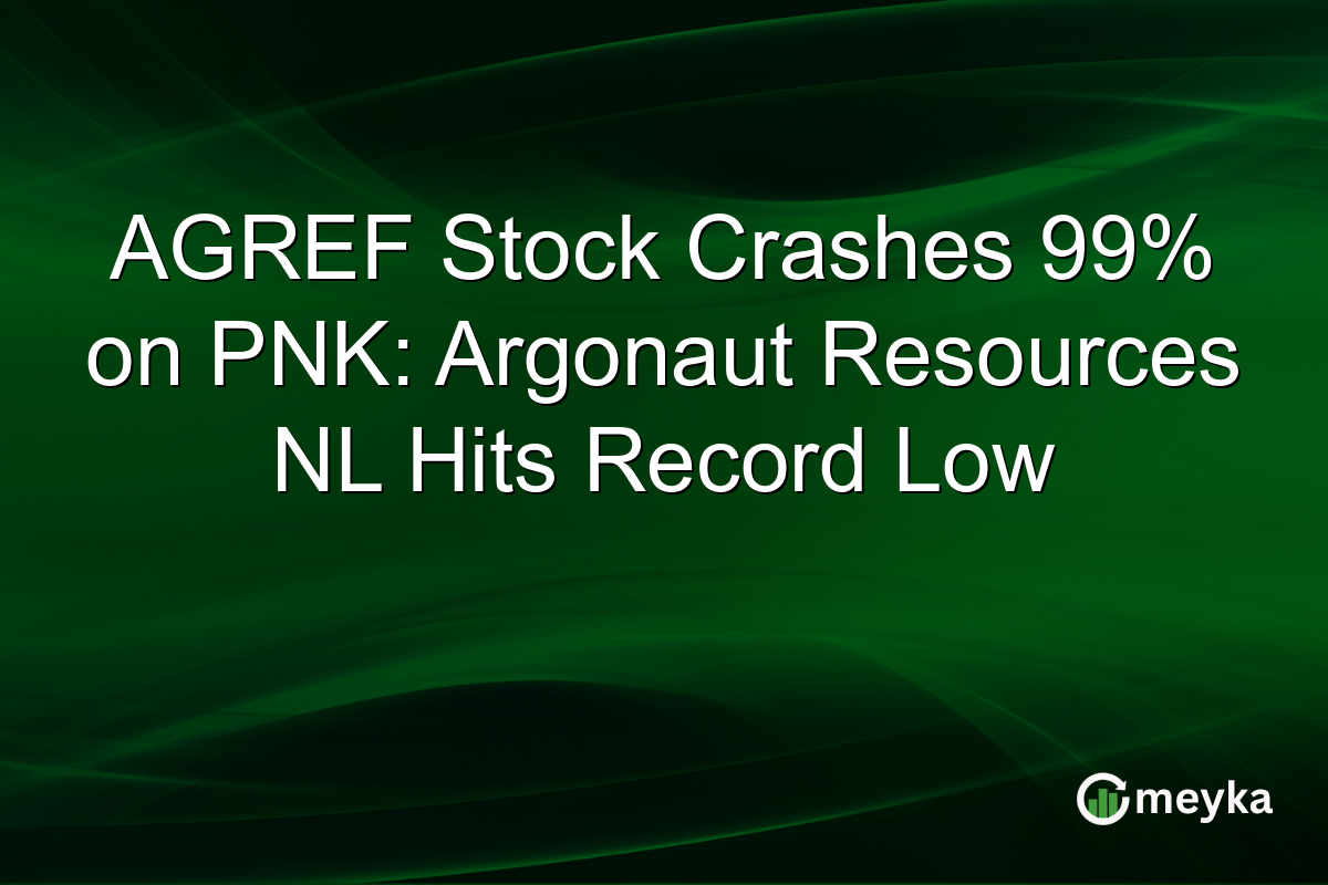 AGREF Stock Crashes 99% on PNK: Argonaut Resources NL Hits Record Low