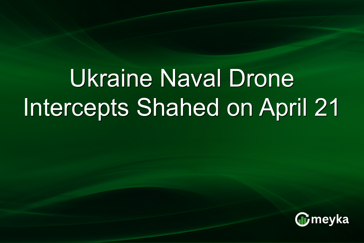 Ukraine Naval Drone Intercepts Shahed on April 21