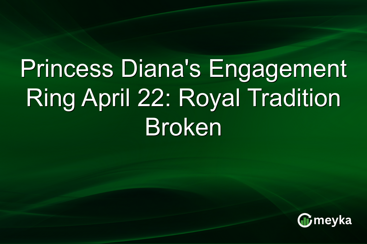 Princess Diana’s Engagement Ring April 22: Royal Tradition Broken
