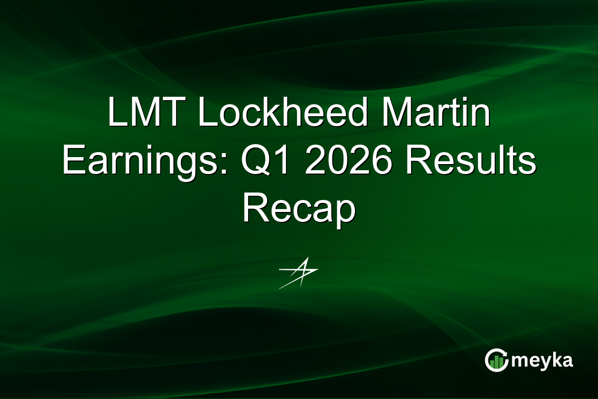 LMT Lockheed Martin Earnings: Q1 2026 Results Recap