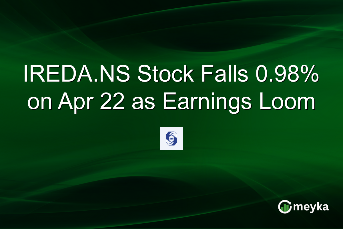 IREDA.NS Stock Falls 0.98% on Apr 22 as Earnings Loom