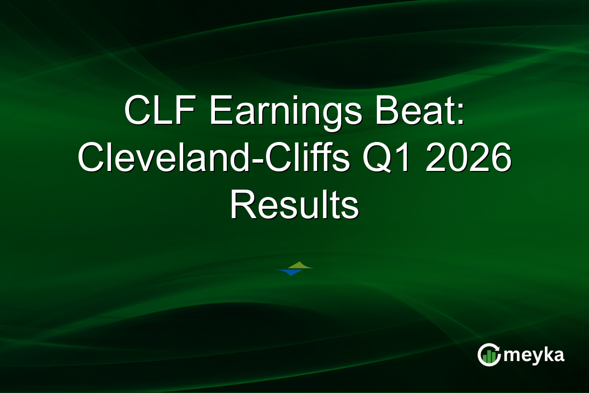 CLF Earnings Beat: Cleveland-Cliffs Q1 2026 Results