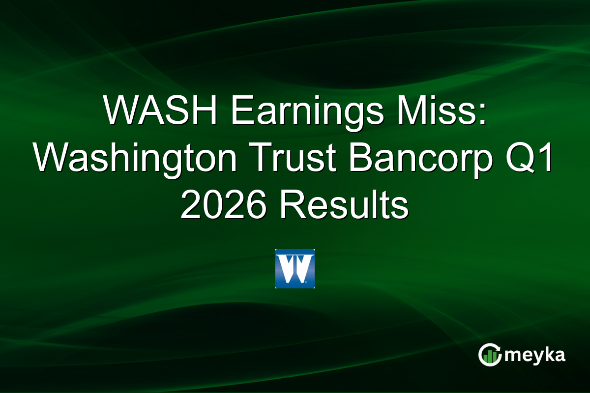 WASH Earnings Miss: Washington Trust Bancorp Q1 2026 Results