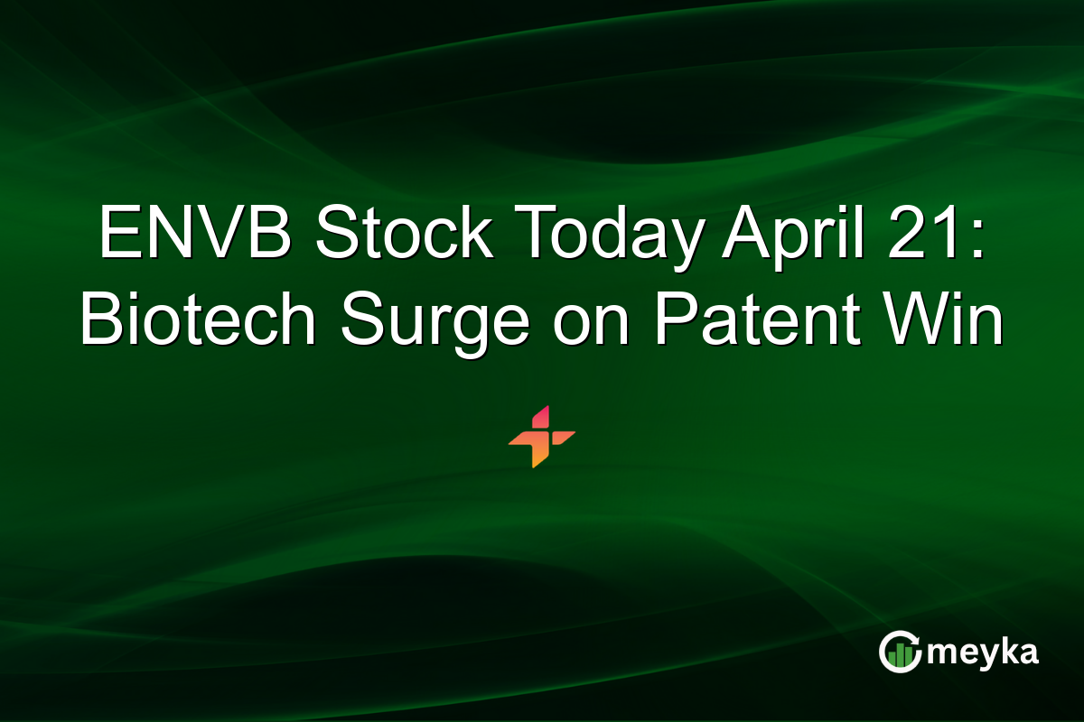 ENVB Stock Today April 21: Biotech Surge on Patent Win