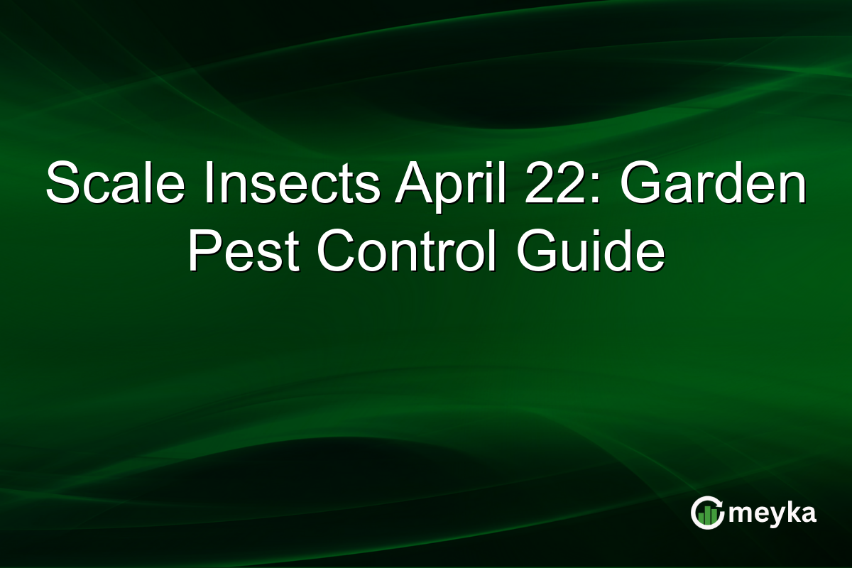 Scale Insects April 22: Garden Pest Control Guide