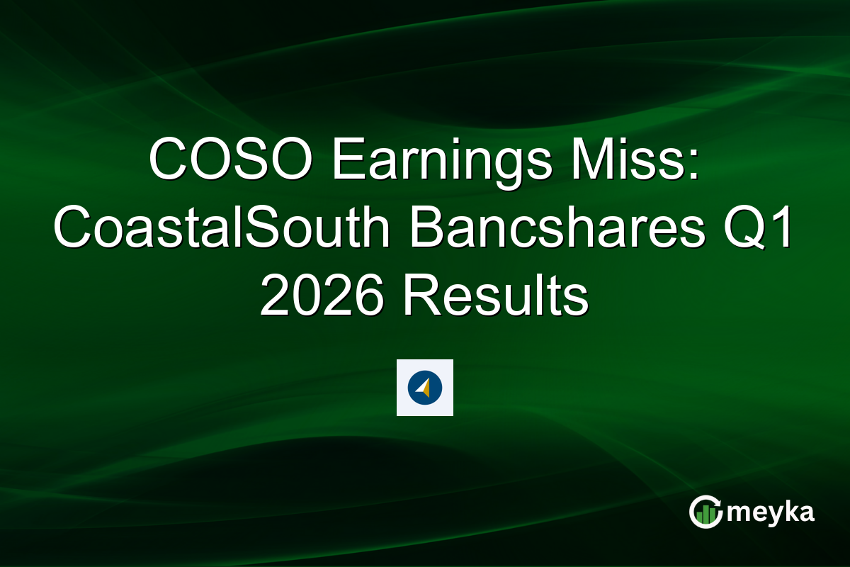 COSO Earnings Miss: CoastalSouth Bancshares Q1 2026 Results
