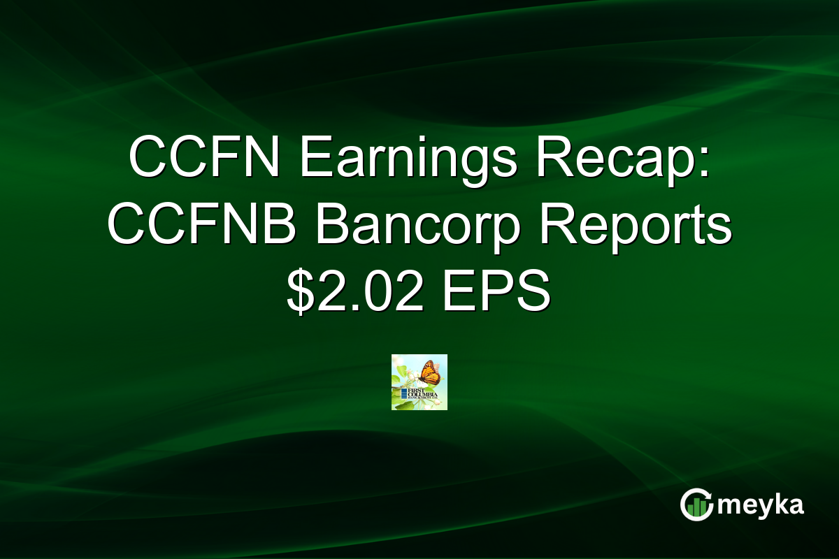 CCFN Earnings Recap: CCFNB Bancorp Reports $2.02 EPS