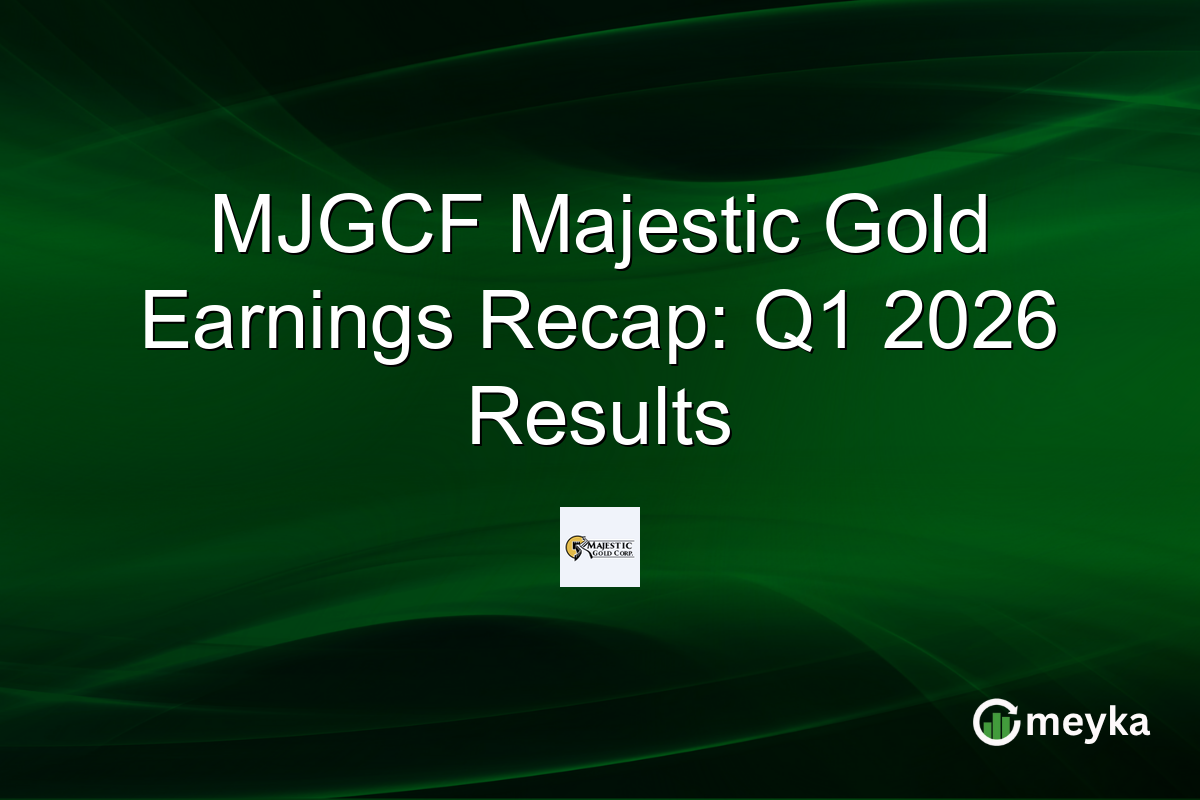 MJGCF Majestic Gold Earnings Recap: Q1 2026 Results