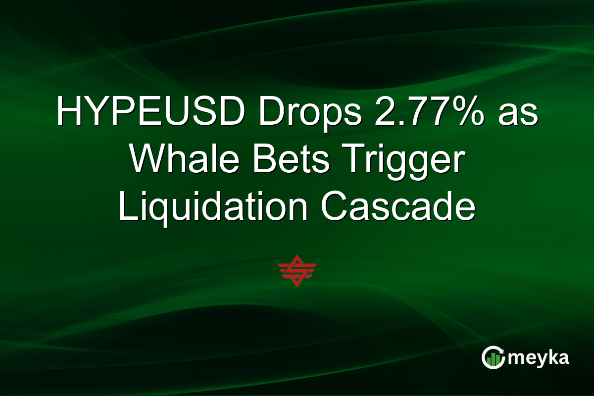 HYPEUSD Drops 2.77% as Whale Bets Trigger Liquidation Cascade