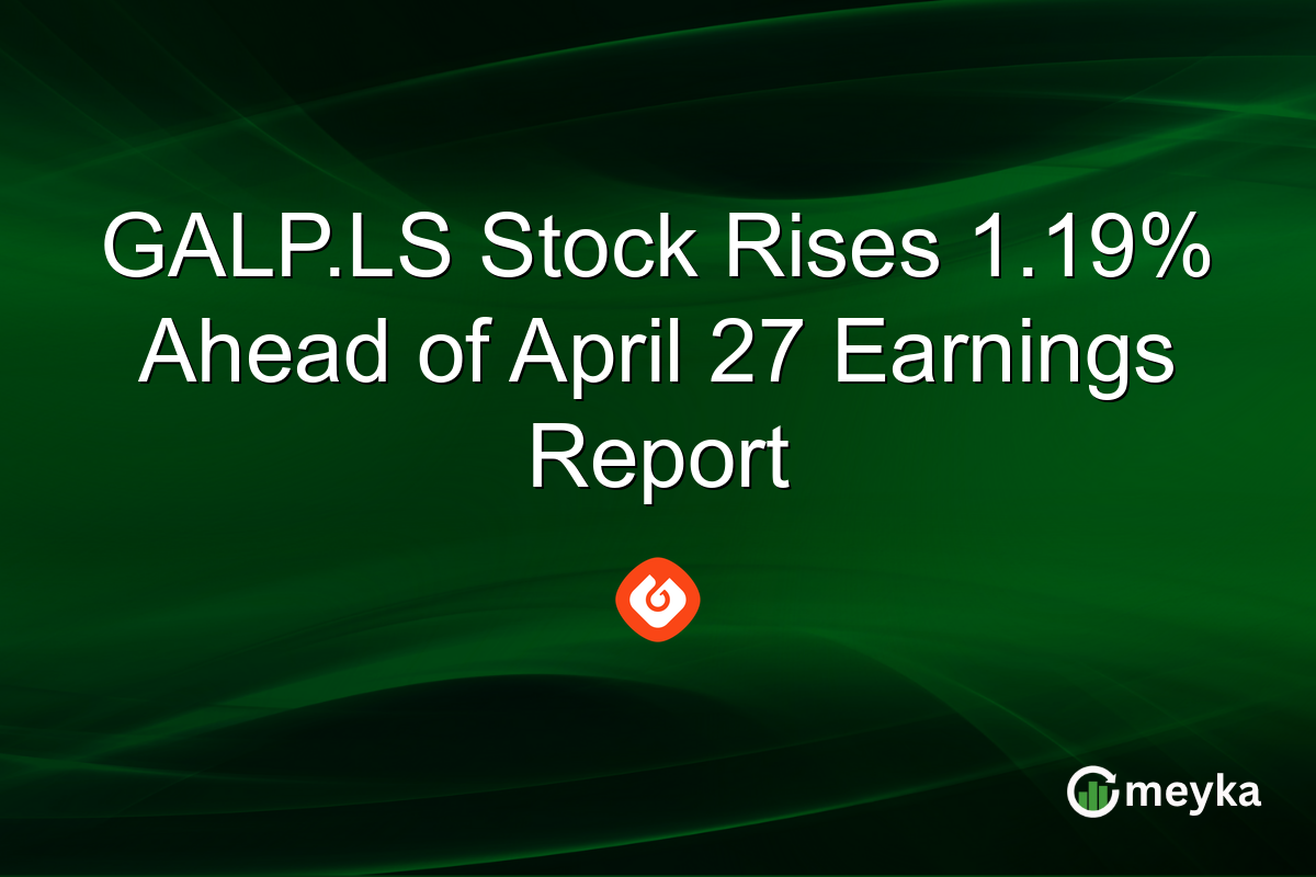 GALP.LS Stock Rises 1.19% Ahead of April 27 Earnings Report
