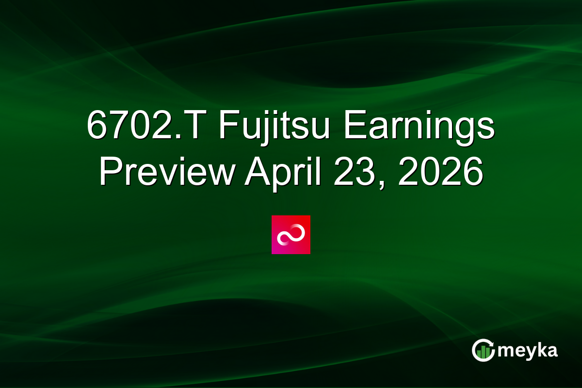 6702.T Fujitsu Earnings Preview April 23, 2026