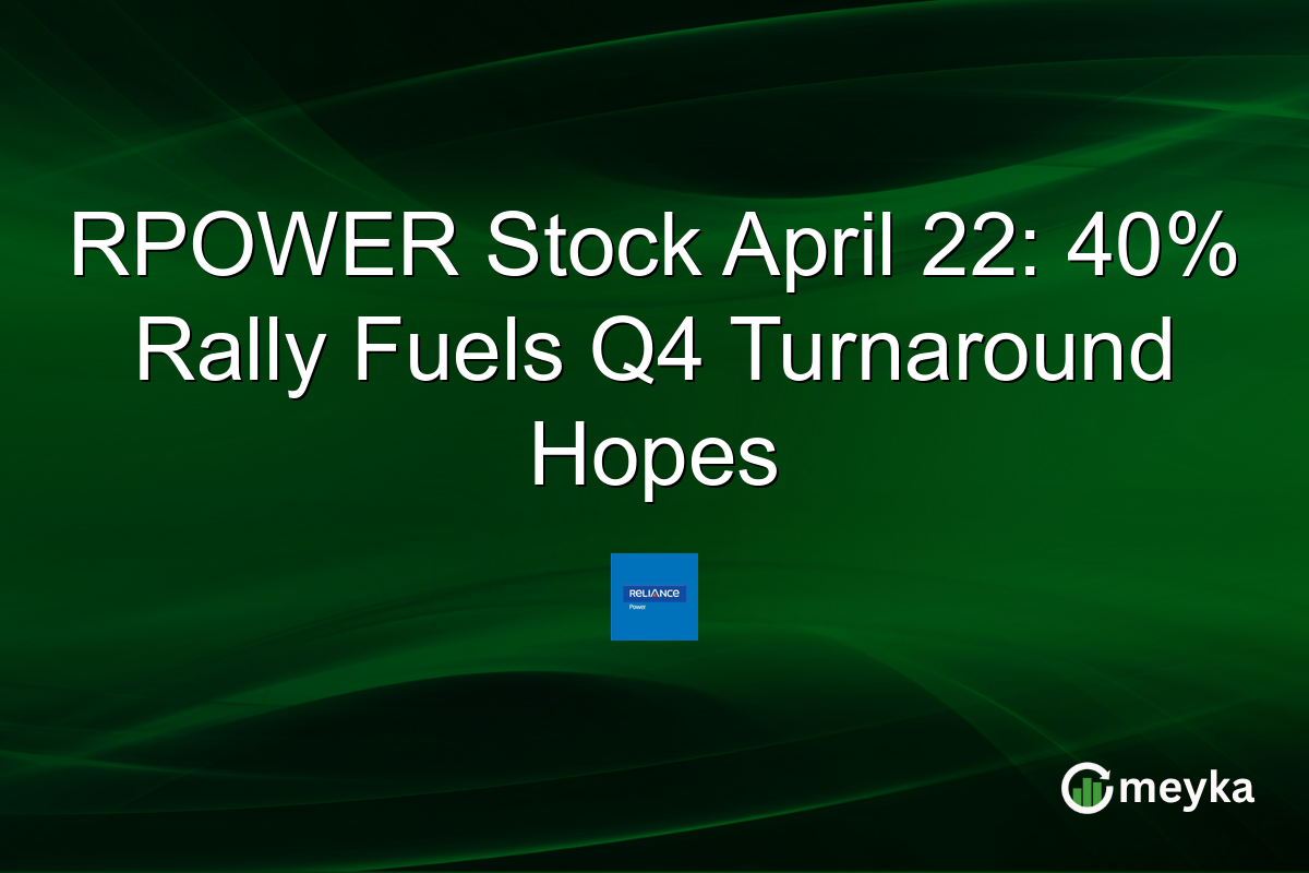 RPOWER Stock April 22: 40% Rally Fuels Q4 Turnaround Hopes
