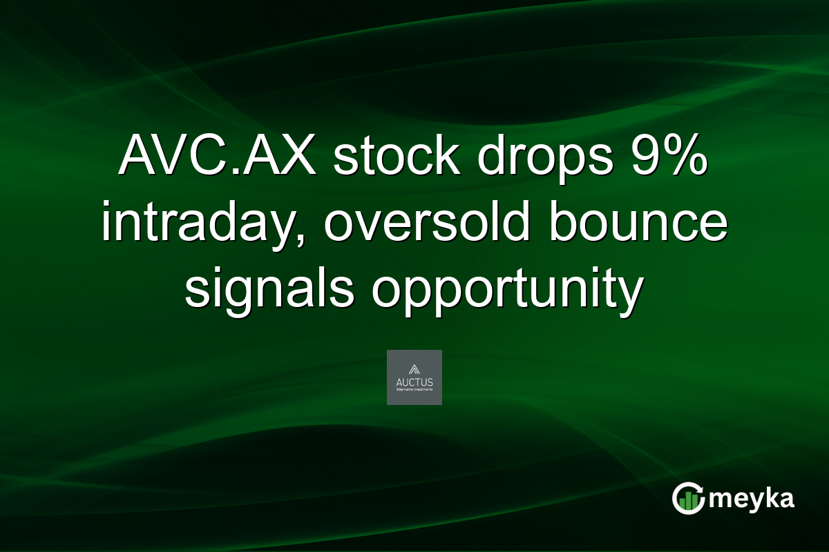 AVC.AX stock drops 9% intraday, oversold bounce signals opportunity