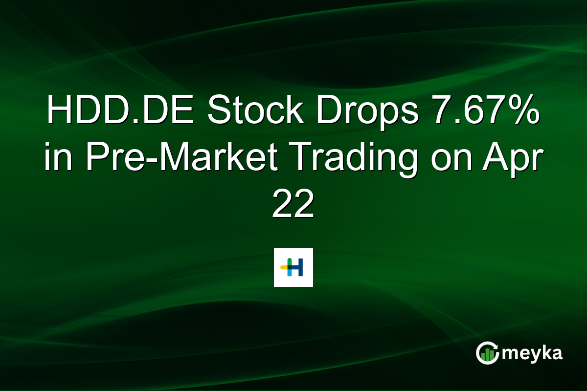 HDD.DE Stock Drops 7.67% in Pre-Market Trading on Apr 22