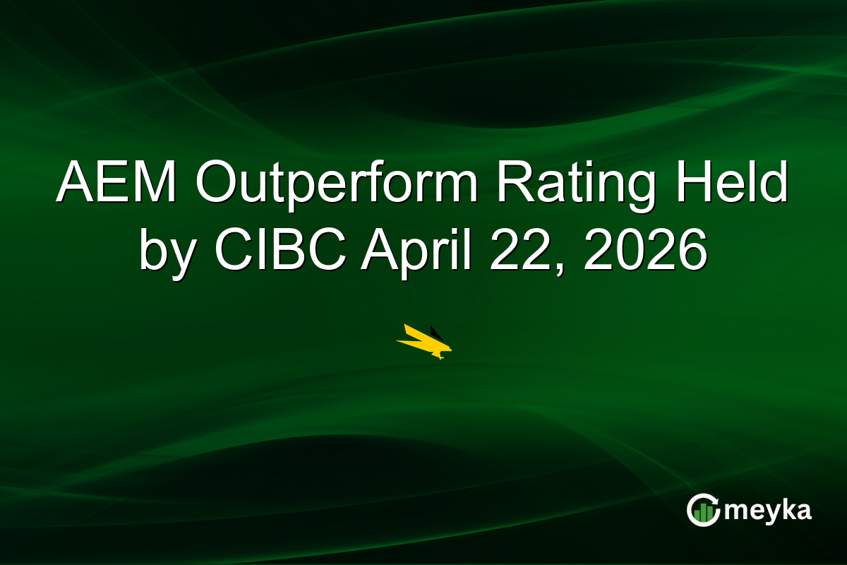 AEM Outperform Rating Held by CIBC April 22, 2026