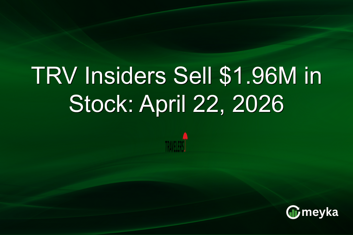 TRV Insiders Sell $1.96M in Stock: April 22, 2026