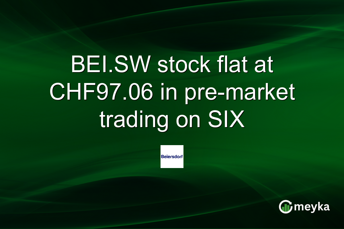 BEI.SW stock flat at CHF97.06 in pre-market trading on SIX
