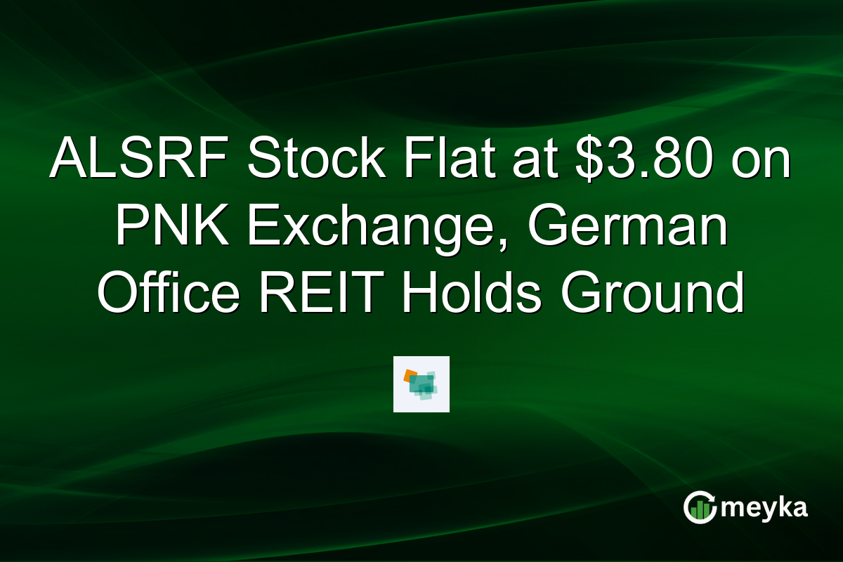 ALSRF Stock Flat at $3.80 on PNK Exchange, German Office REIT Holds Ground