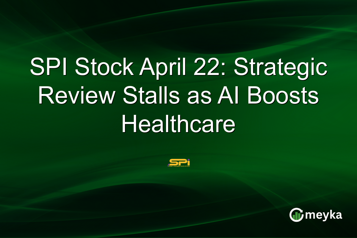 SPI Stock April 22: Strategic Review Stalls as AI Boosts Healthcare