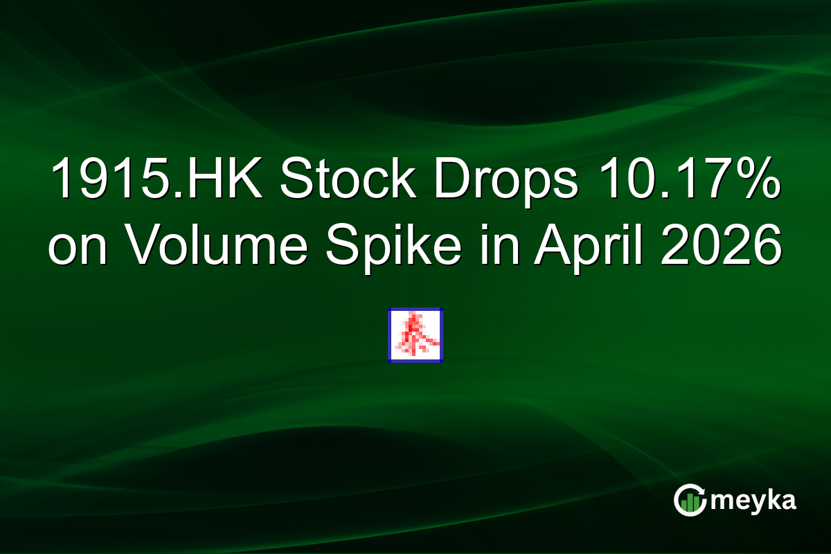 1915.HK Stock Drops 10.17% on Volume Spike in April 2026