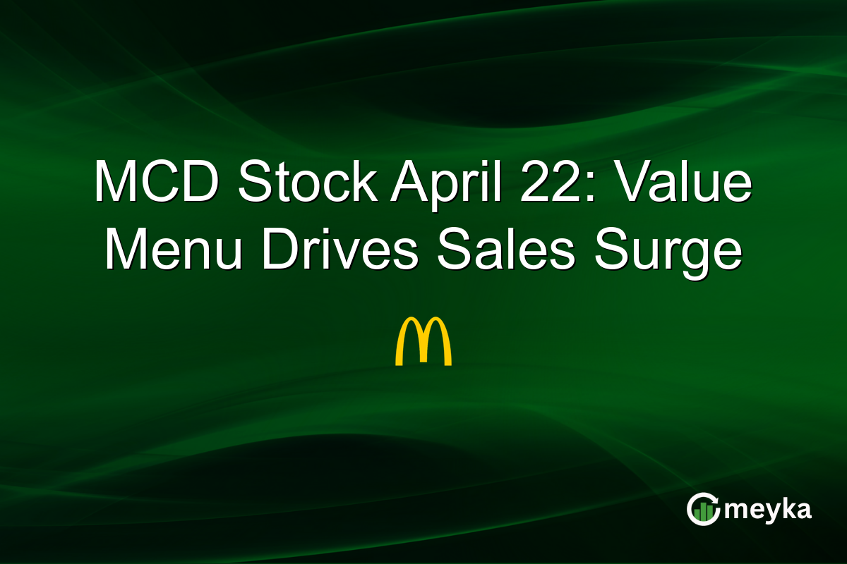 MCD Stock April 22: Value Menu Drives Sales Surge