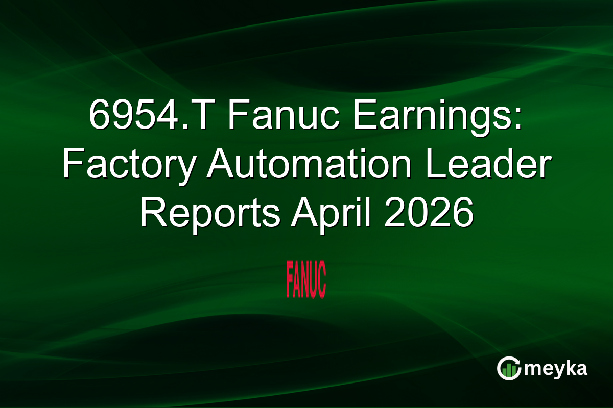 6954.T Fanuc Earnings: Factory Automation Leader Reports April 2026