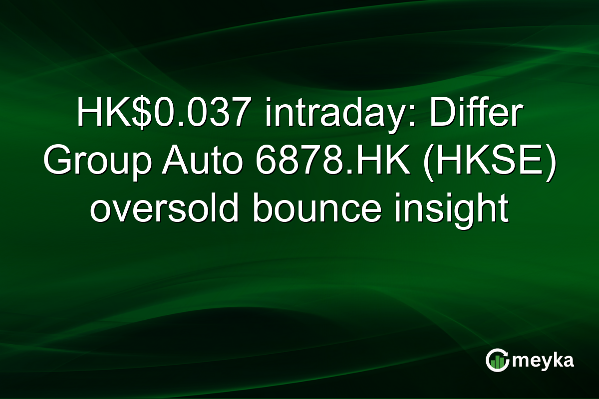 HK$0.037 intraday: Differ Group Auto 6878.HK (HKSE) oversold bounce insight