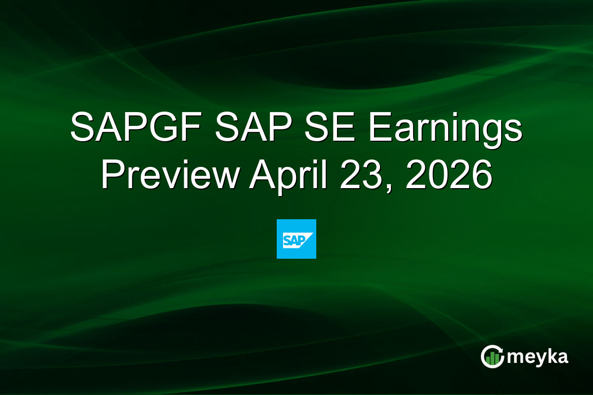 SAPGF SAP SE Earnings Preview April 23, 2026