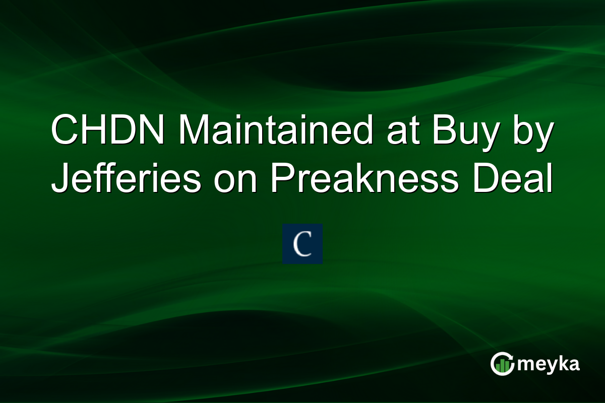 CHDN Maintained at Buy by Jefferies on Preakness Deal
