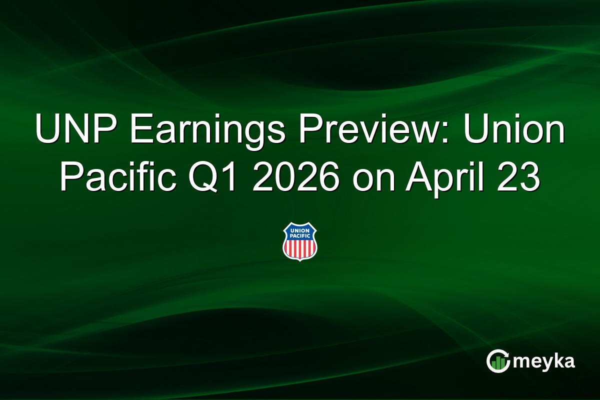 UNP Earnings Preview: Union Pacific Q1 2026 on April 23
