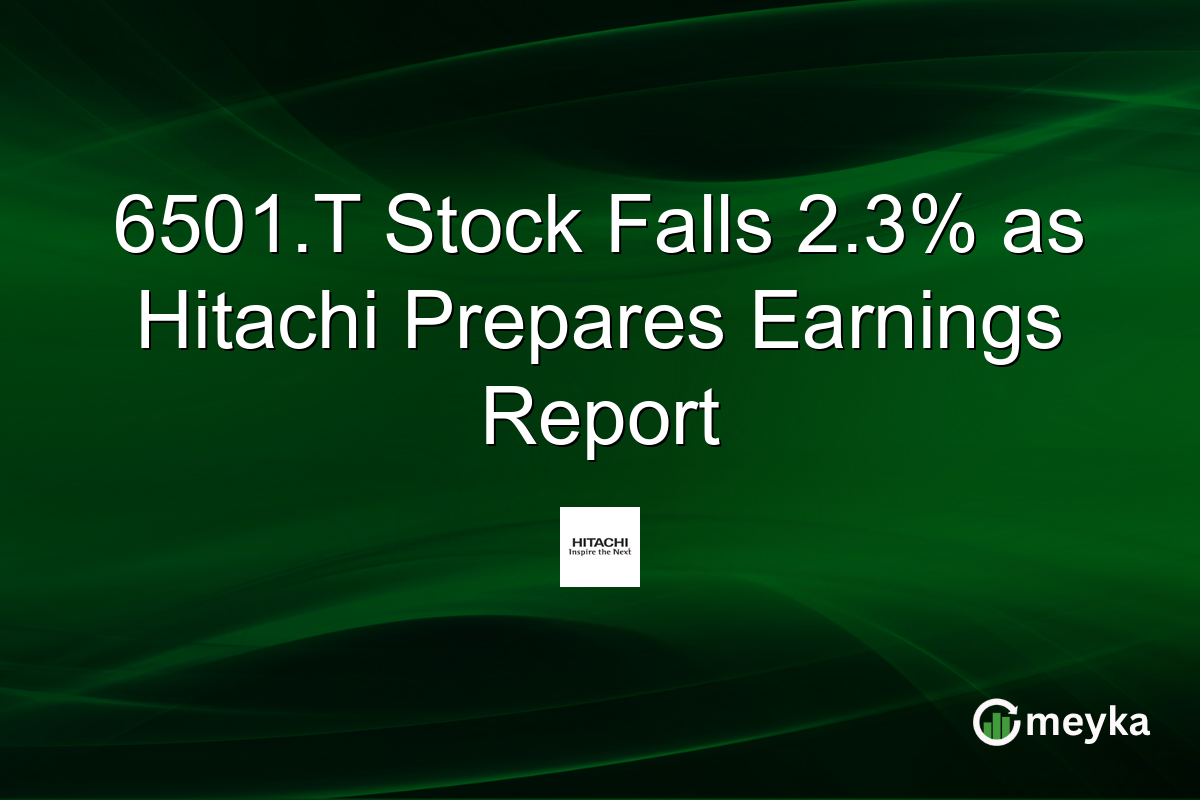 6501.T Stock Falls 2.3% as Hitachi Prepares Earnings Report