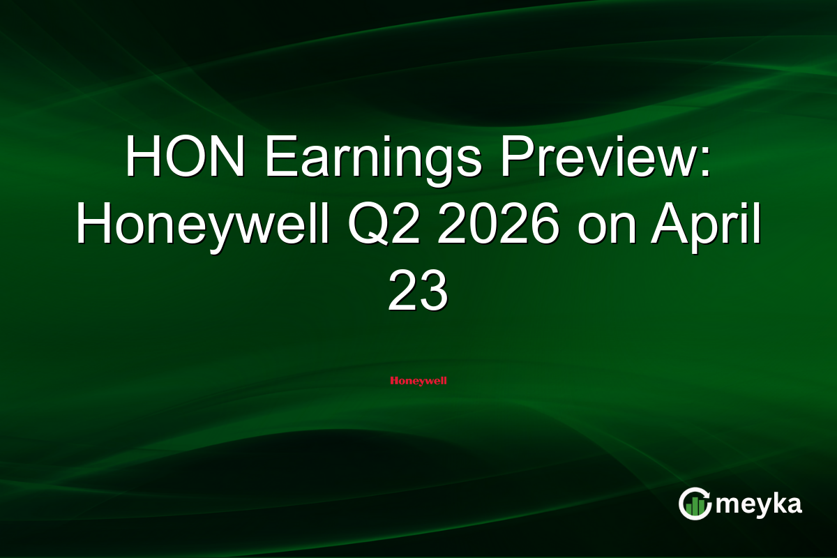 HON Earnings Preview: Honeywell Q2 2026 on April 23