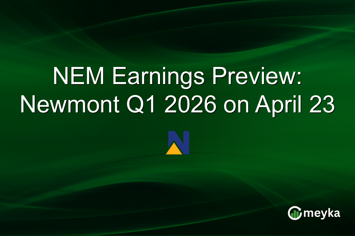 NEM Earnings Preview: Newmont Q1 2026 on April 23