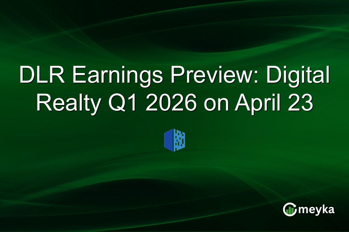 DLR Earnings Preview: Digital Realty Q1 2026 on April 23