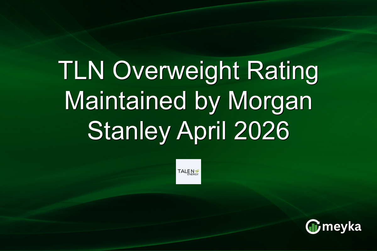 TLN Overweight Rating Maintained by Morgan Stanley April 2026