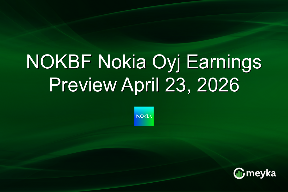 NOKBF Nokia Oyj Earnings Preview April 23, 2026