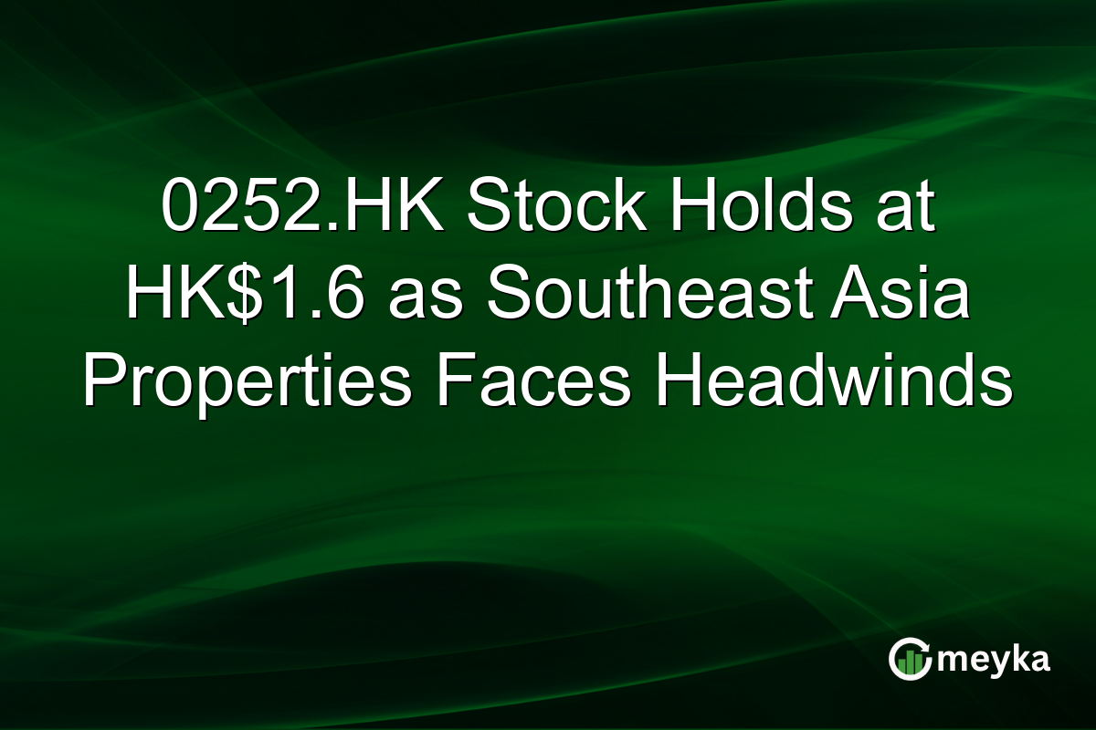 0252.HK Stock Holds at HK$1.6 as Southeast Asia Properties Faces Headwinds