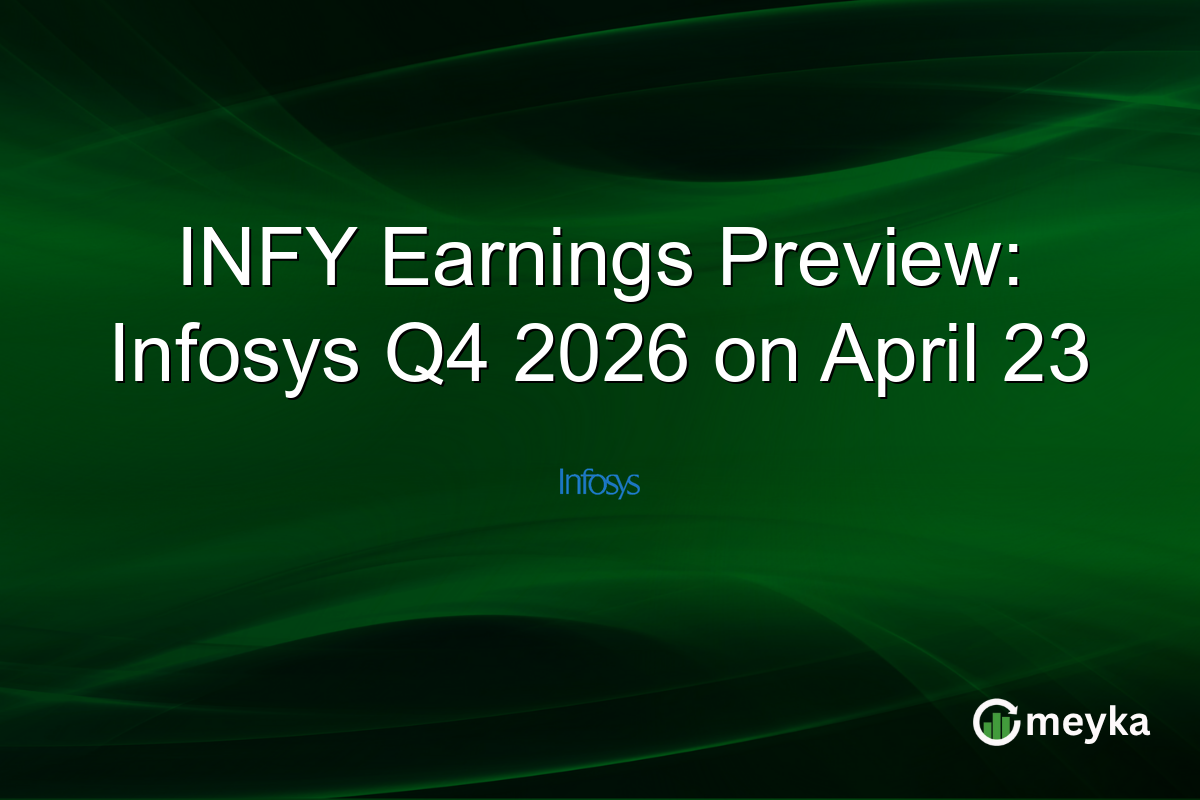 INFY Earnings Preview: Infosys Q4 2026 on April 23