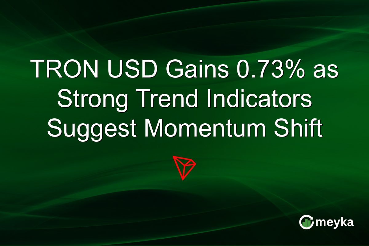 TRON USD Gains 0.73% as Strong Trend Indicators Suggest Momentum Shift