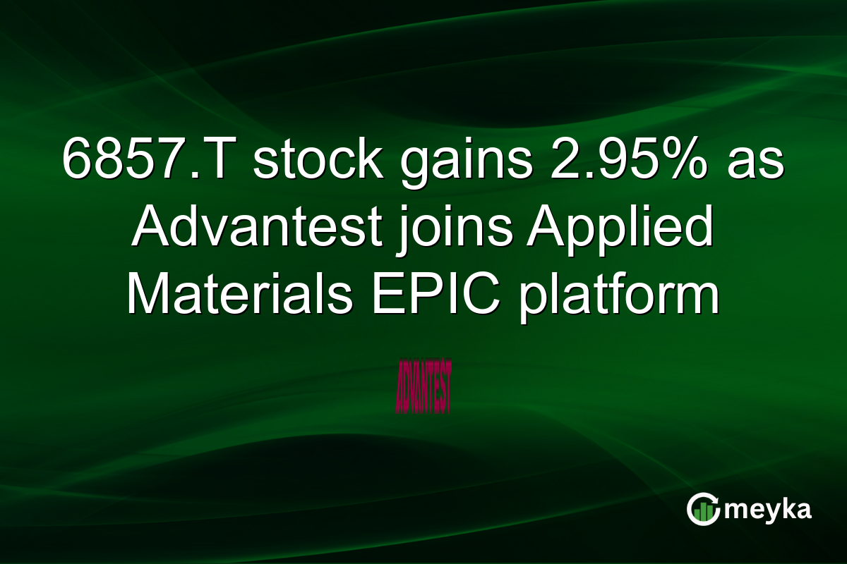 6857.T stock gains 2.95% as Advantest joins Applied Materials EPIC platform