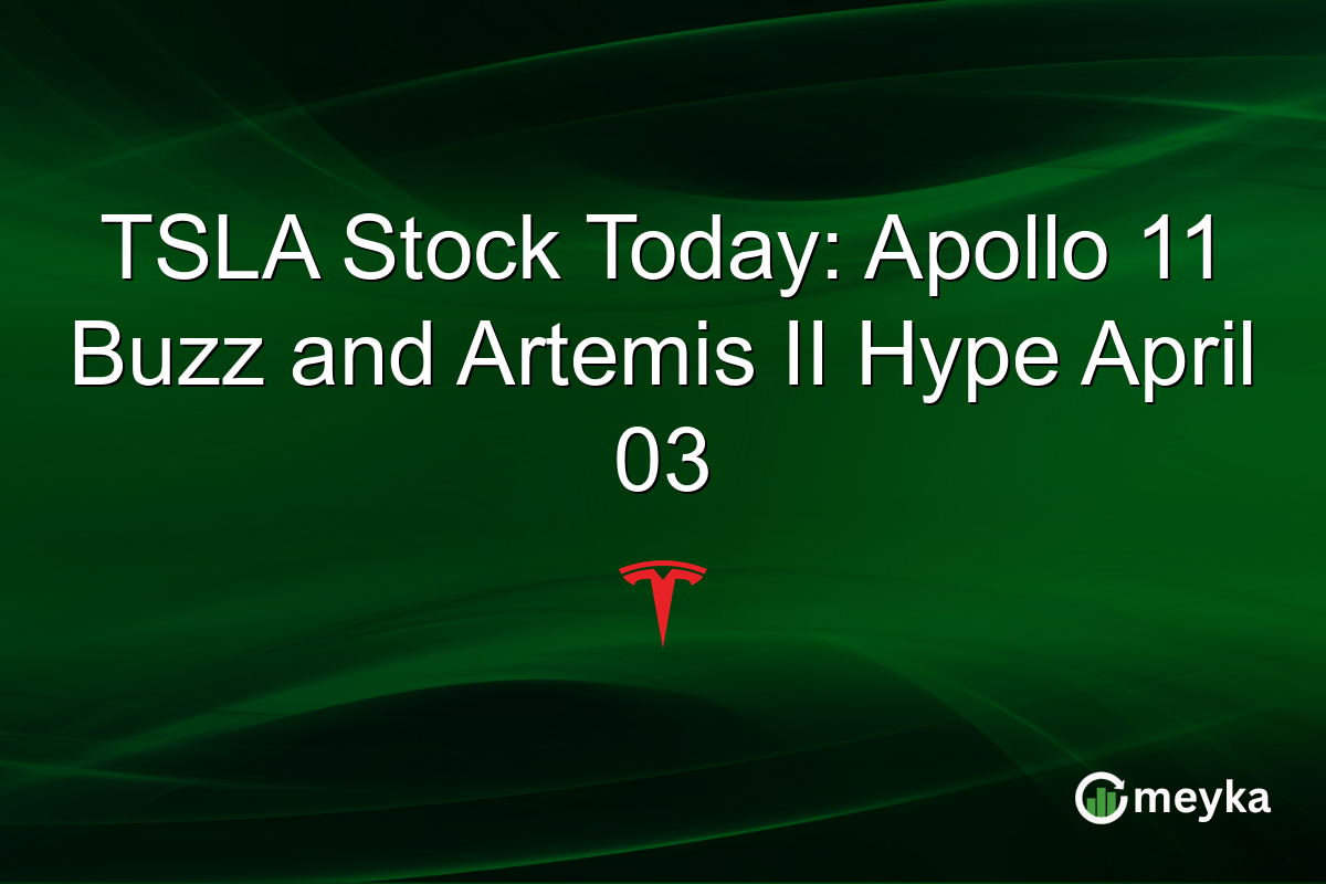 TSLA Stock Today: Apollo 11 Buzz and Artemis II Hype April 03