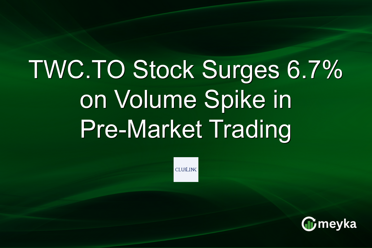 TWC.TO Stock Surges 6.7% on Volume Spike in Pre-Market Trading