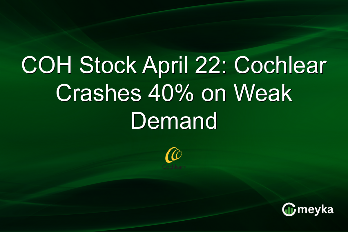 COH Stock April 22: Cochlear Crashes 40% on Weak Demand