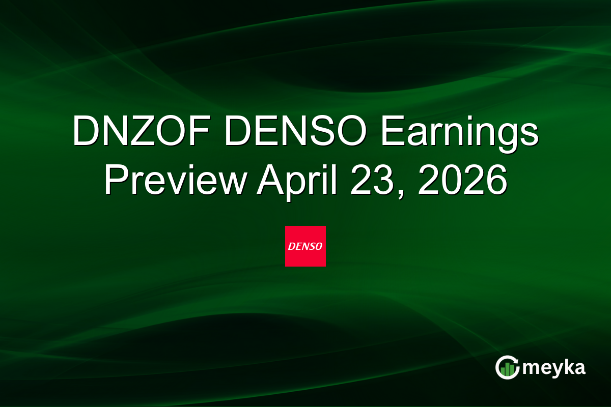 DNZOF DENSO Earnings Preview April 23, 2026