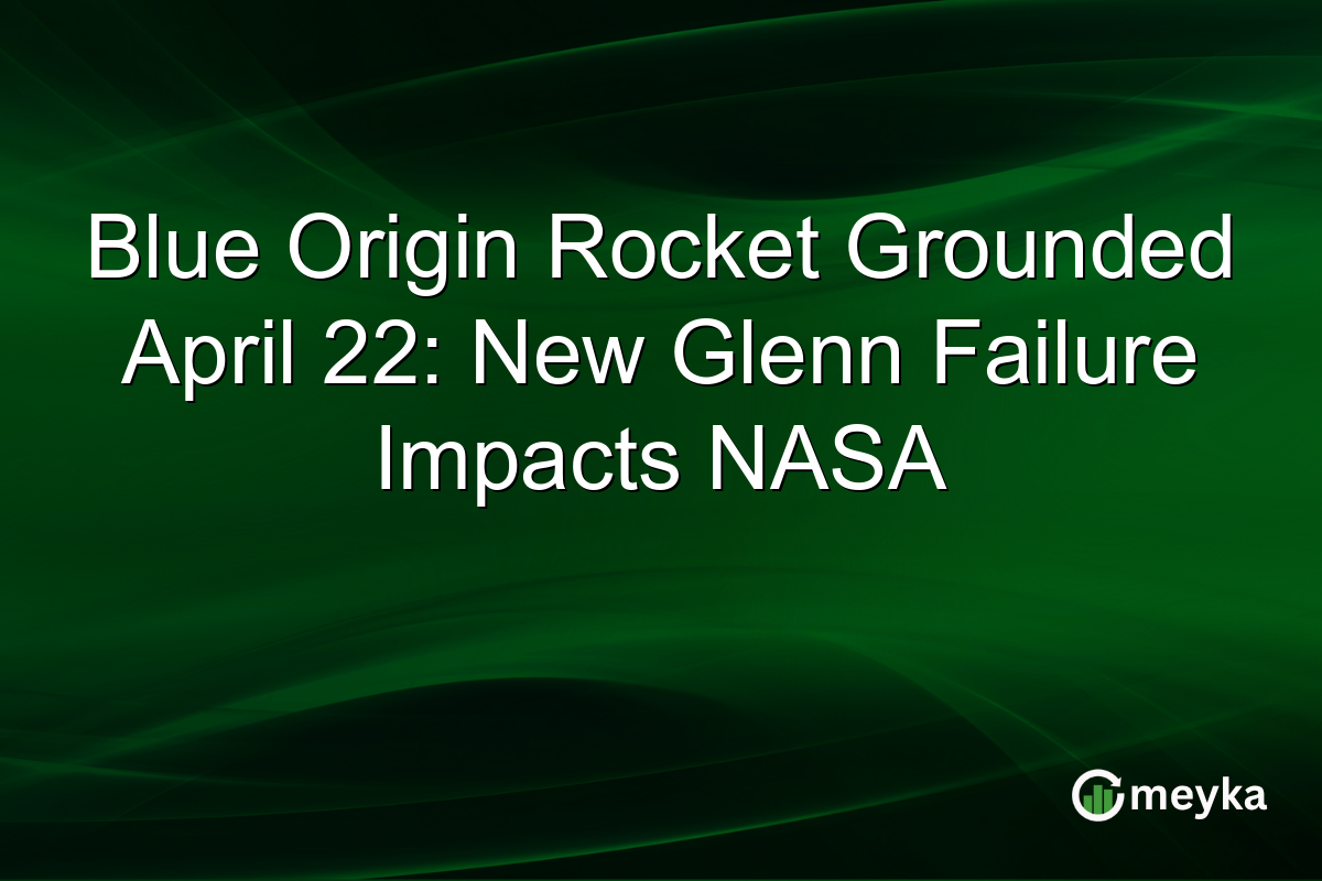 Blue Origin Rocket Grounded April 22: New Glenn Failure Impacts NASA