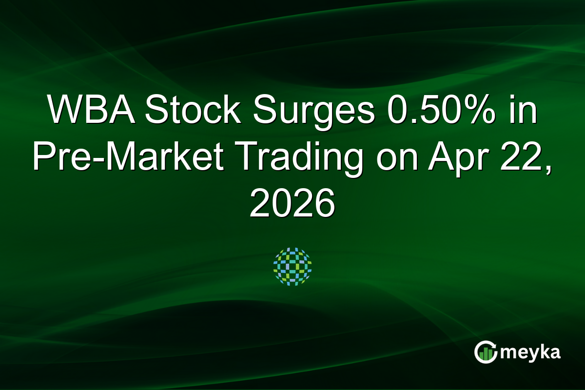 WBA Stock Surges 0.50% in Pre-Market Trading on Apr 22, 2026
