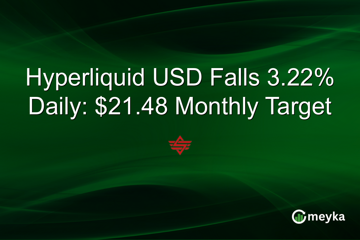 Hyperliquid USD Falls 3.22% Daily: $21.48 Monthly Target